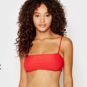 Frankie’s bikinis red Scarlett top